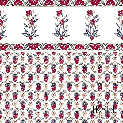 Современный обои - RW307 Mogul Berry P. - Iksel Decorative Arts - из стекловолокна / виниловый / природный мотив