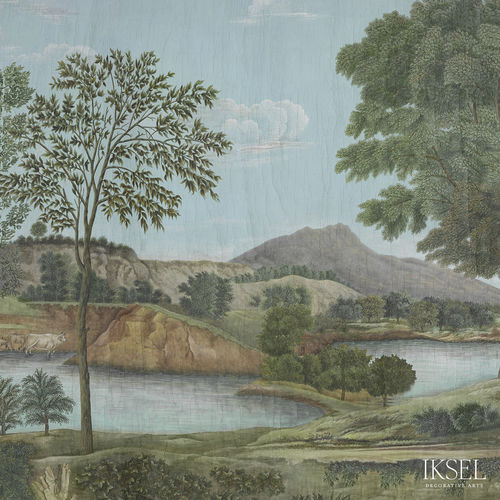 Современный обои - SC162 Arcadian Promenade - Iksel Decorative Arts - из стекловолокна / виниловый / природный мотив