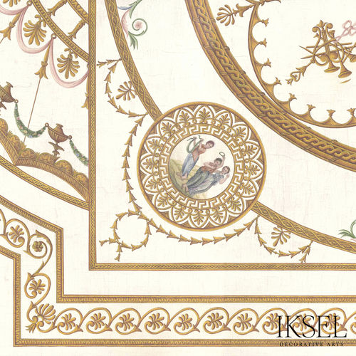 Современный обои - CE210 Neo-Classical Ceiling - Iksel Decorative Arts - из стекловолокна / виниловый / c геометрическим рисунком