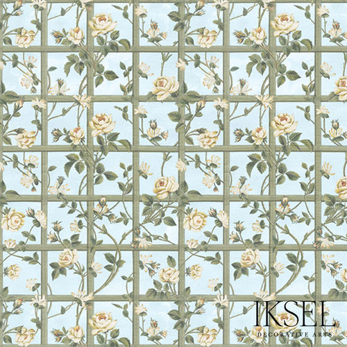Современный обои - CE416 Rose Trellis Ceiling  - Iksel Decorative Arts - из стекловолокна / виниловый / природный мотив