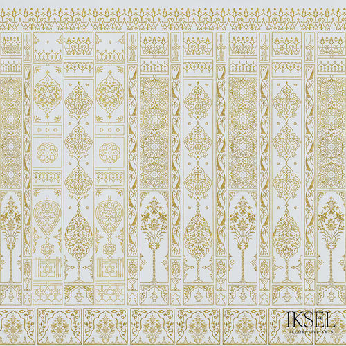 Современный обои - AR251 Arabica - Iksel Decorative Arts - виниловый / из стекловолокна / c геометрическим рисунком