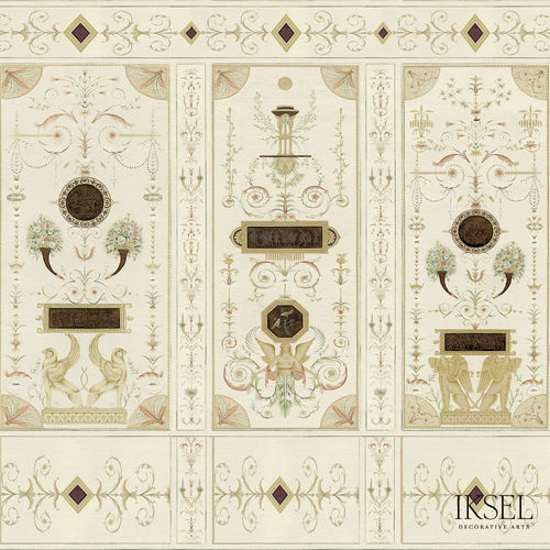 Современный обои - AR405 Directoire II - Iksel Decorative Arts - виниловый / из стекловолокна / природный мотив