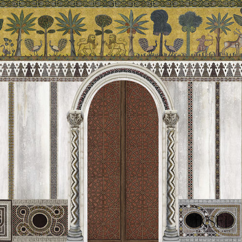 Современный обои - AR550 Palermo - Iksel Decorative Arts - виниловый / из стекловолокна / природный мотив