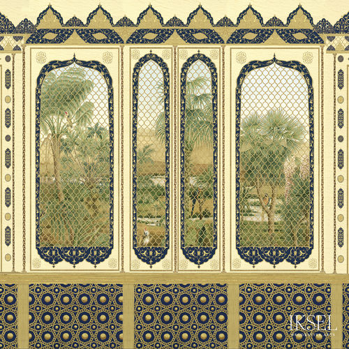 Современный обои - AR253 Sheherazade - Iksel Decorative Arts - виниловый / из стекловолокна / природный мотив