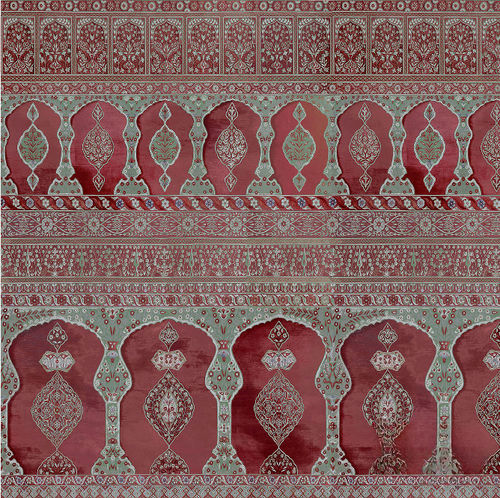 Современный обои - SC130 Ottoman Tent Mehmet - Iksel Decorative Arts - виниловый / из стекловолокна / c геометрическим рисунком