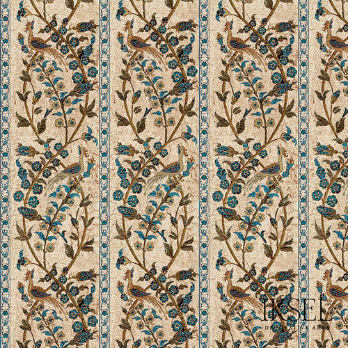 Современный обои - RW537 Aleppo Stripe - Iksel Decorative Arts - виниловый / из стекловолокна / природный мотив