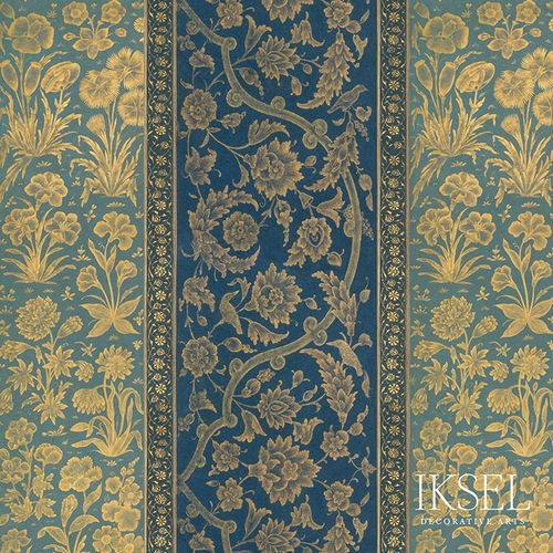 Современный обои - RW922 Nur Jahan Stripe - Iksel Decorative Arts - виниловый / из стекловолокна / природный мотив