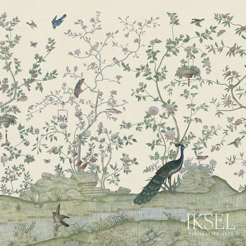 Современный обои - XANADU LANDSCAPE - Iksel Decorative Arts - виниловый / из стекловолокна / природный мотив