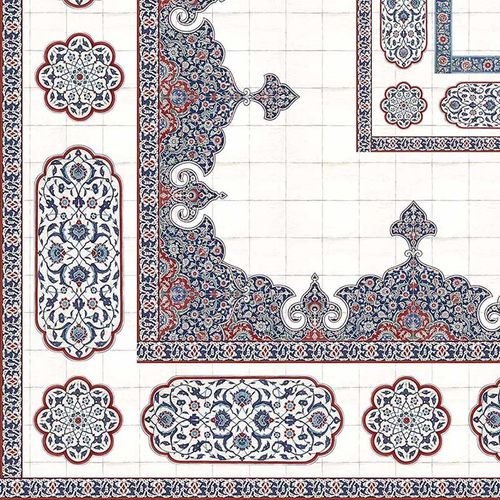 Современный обои - CE100M IZNIK MEDALLION CEILING  - Iksel Decorative Arts - из стекловолокна / виниловый / c геометрическим рисунком