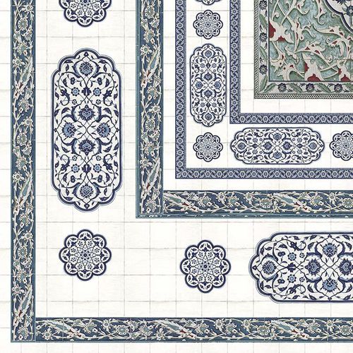 Современный обои - CE100A IZNIK ADORNED CEILING  - Iksel Decorative Arts - из стекловолокна / виниловый / в цветочек