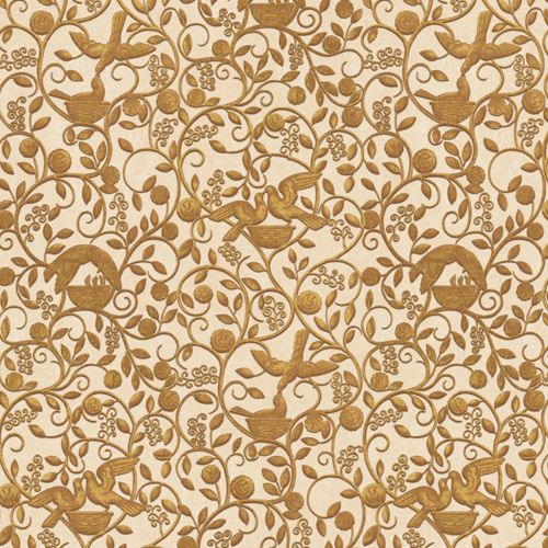 Современный обои - DECO DOVES RW444 - Iksel Decorative Arts - из стекловолокна / виниловый / рисунок с животными