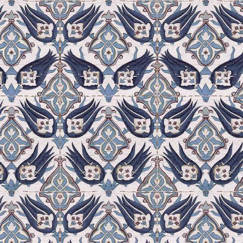 Современный обои - IZNIK TURHAN RW127 - Iksel Decorative Arts - из стекловолокна / виниловый / c геометрическим рисунком