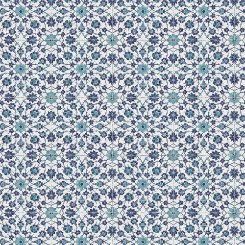 Современный обои - IZNIK SAFIYE RW128 - Iksel Decorative Arts - из стекловолокна / виниловый / c геометрическим рисунком