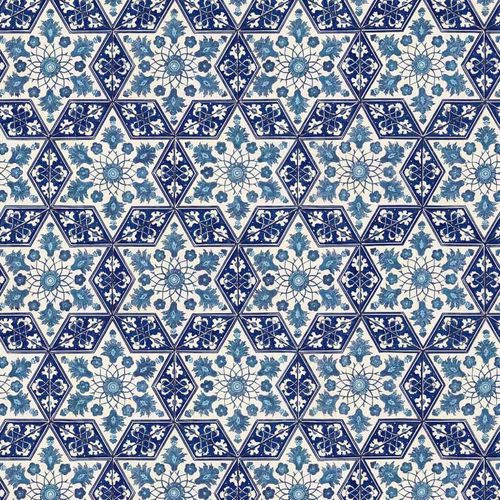 Современный обои - RW124 IZNIK CANAN STAR - Iksel Decorative Arts - из стекловолокна / виниловый / c геометрическим рисунком