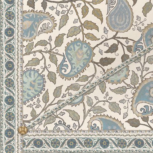 Современный обои - SUZANI PAISLEY CEILING CE152 - Iksel Decorative Arts - виниловый / природный мотив / фиолетовый