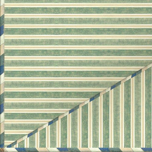 Современный обои - KUBILAI'S TENT X-CEILING CE113 - Iksel Decorative Arts - виниловый / в полоску / зеленый