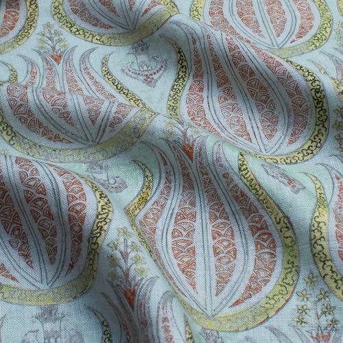Обивочная ткань - PLUMP TULIPS RF211 - Iksel Decorative Arts - для штор / для внутренней отделки / в цветочек