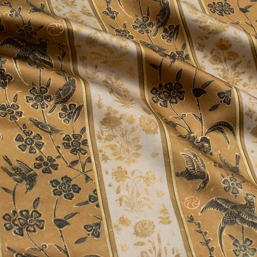 Обивочная ткань - DELHI STRIPE C. RF923A - Iksel Decorative Arts - для штор / для внутренней отделки / в цветочек