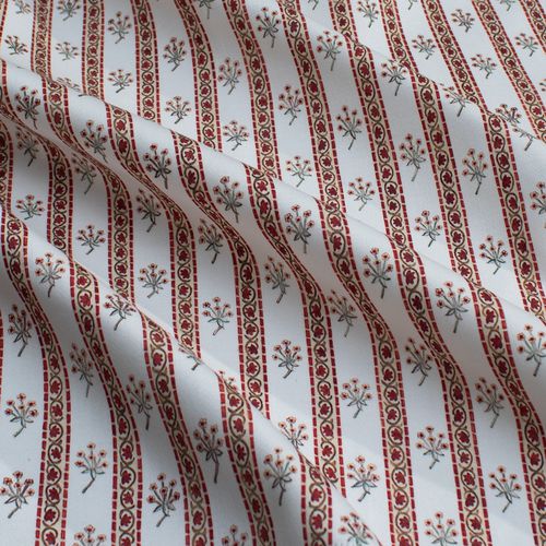 Обивочная ткань - BOUQUET STRIPE RF301 - Iksel Decorative Arts - для штор / для внутренней отделки / в цветочек