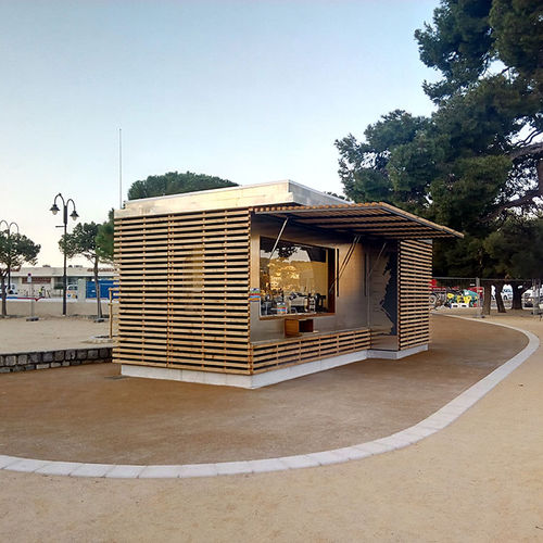 Коммерческий киоск - CASSIS - Primur - информационный / для наружного применения / из металла