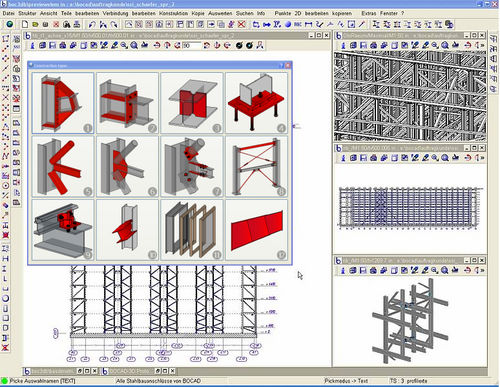 Программное обеспечение структурного анализа - 3D - BOCAD SERVICE INTERNATIONAL - для стальной конструкции / 2D