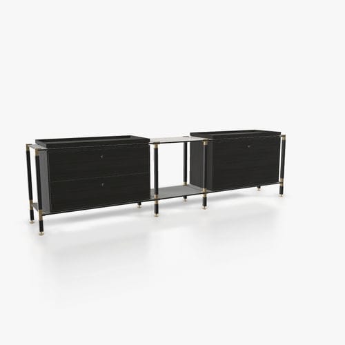 Современный буфет - S.3.900.1.2.DU.TA.1 - tRACK by Kesseböhmer GmbH - из фанерованной древесины / из лакированной МДФ / из стали, покрытой порошком