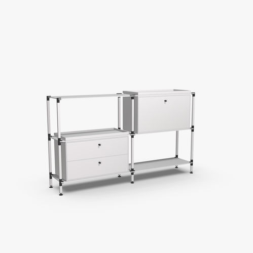 Современный буфет - S.2.900.2.2.DU.TA.1 - tRACK by Kesseböhmer GmbH - из фанерованной древесины / из лакированной МДФ / из стали, покрытой порошком