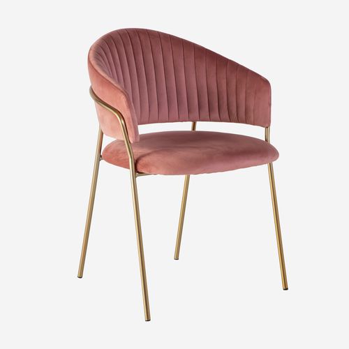 Современный cтул для столовых - 553-022010-ROSA - CAMINO A CASA - для интерьера / из ткани / с основанием из металла