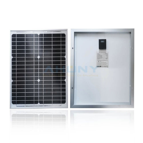 Монокристаллическая фотоэлектрическая панель - ERIGID M20W - SHENZHEN AHONY POWER CO.,LTD - полужесткий / черная / с алюминиевой рамой