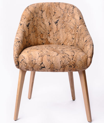 Современный cтул - NATURAL - CREATIVE-CORK - для интерьера / из пробкового дерева / с основанием из древесины
