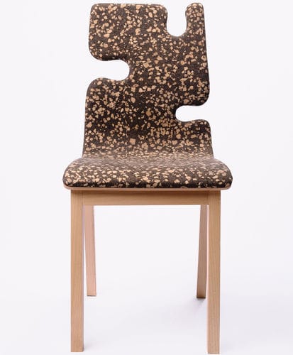 Современный cтул - PUZZLE - CREATIVE-CORK - для интерьера / из пробкового дерева / с основанием из древесины