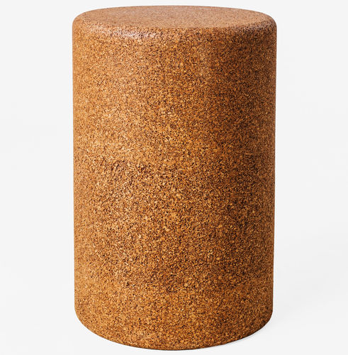 Современный табурет - LISO - CREATIVE-CORK - из пробкового дерева / с основанием из древесины / с центральной опорой