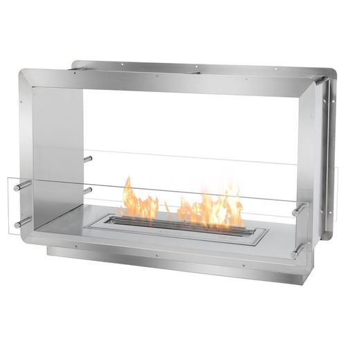 Двусторонняя топка для камина - See-Through Firebox - IGNIS Development, Incorporated - на биоэтаноле / из стали / современная