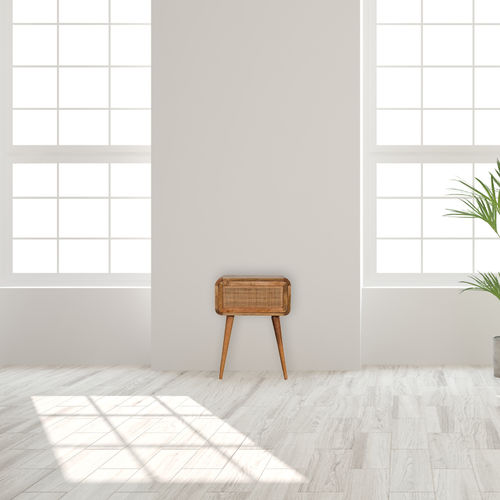Ночной столик скандинавский стиль - MINI  - Artisan Furniture - из цельной древесины / из ротанга / с основанием из цельной древесины