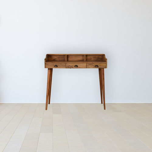 Секретарский стол скандинавский стиль - NORDIC  - Artisan Furniture - из цельной древесины / со встроенным ящиком / 3 выдвижных ящика