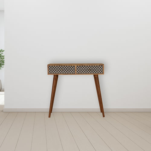 Стол-консоль скандинавский дизайн - VALENTINA  - Artisan Furniture - из цельной древесины / с основанием из цельной древесины / прямоугольный
