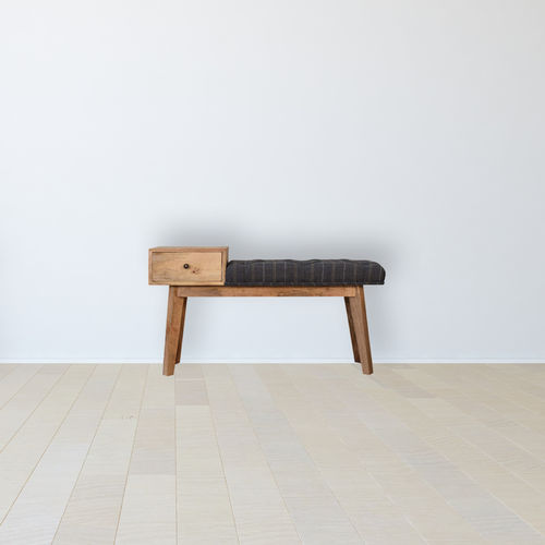 Банкетка скандинавский дизайн - PEWTER TWEED - Artisan Furniture - из ткани / с основанием из цельной древесины / из цельной древесины