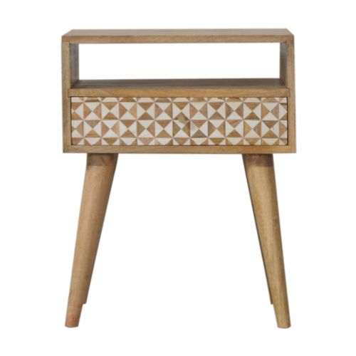 Ночной столик скандинавский стиль - SARINA  - Artisan Furniture - из цельной древесины / из полимера / с основанием из цельной древесины