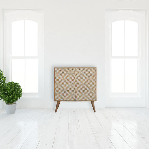Буфет скандинавский дизайн - SARINA  - Artisan Furniture - из цельной древесины / из полимера / 4 ножки
