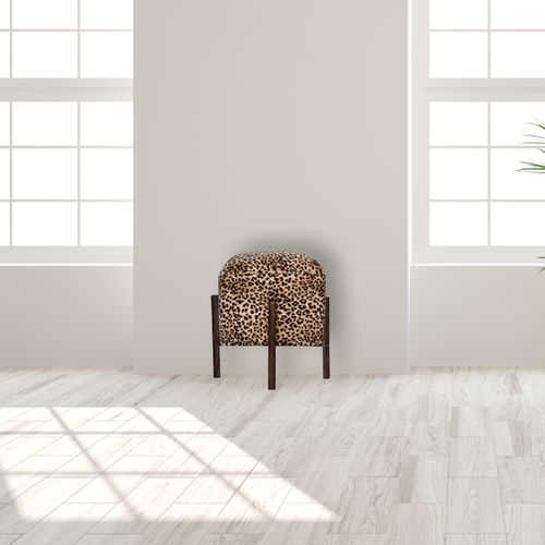 Современный пуф - LEOPARD  - Artisan Furniture - из бархата / квадратный / ручной работы