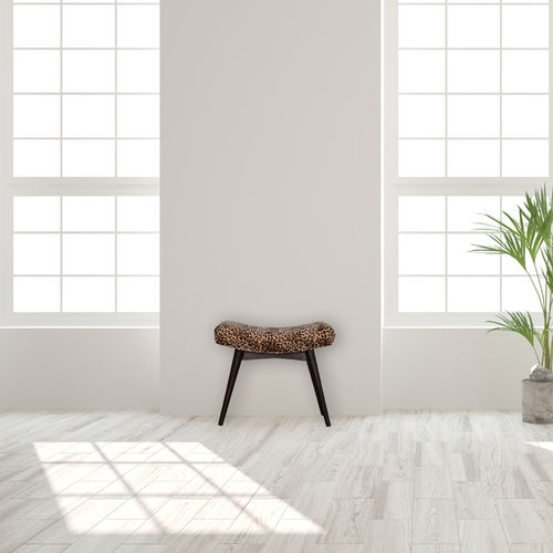 Банкетка скандинавский дизайн - LEOPARD - Artisan Furniture - из бархата / с основанием из цельной древесины / из цельной древесины