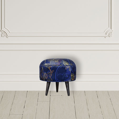 Пуф из бархата - SHANGRI-LA - Artisan Furniture - скандинавский дизайн / круглый / ручной работы