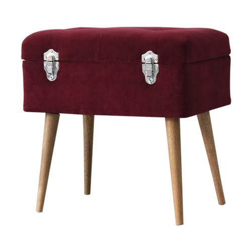 Шкатулка из цельной древесины - IN1672 - Artisan Furniture - из бархата / с крышкой