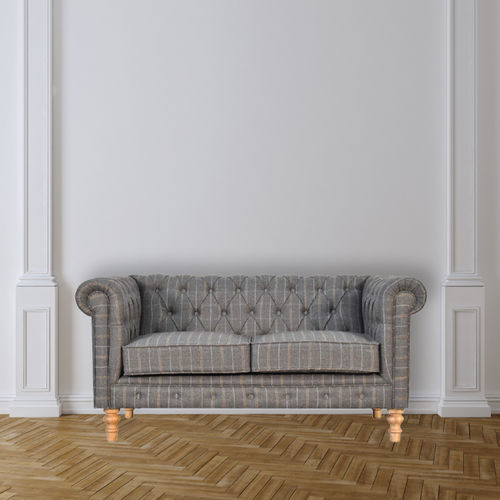 Диван честерфилд - PEWTER TWEED - Artisan Furniture - из ткани / с подлокотниками / серый