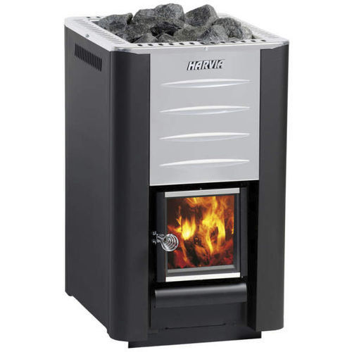 Печь для сауны на дровах - Harvia 20 Pro  - Fire Ice Systemtec Georg Zelger e.K. - напольная / из нержавеющей стали / современная