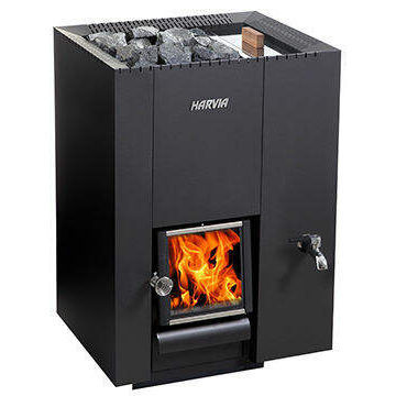 Дровяная печь для сауны - Harvia Linear 22 rs - Fire Ice Systemtec Georg Zelger e.K. - 20 кВт...50 кВт / напольная / из металла