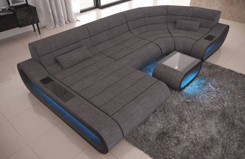 Угловой диван - CONCEPT U - Sofa dreams - современный / из ткани / со встроенным ящиком
