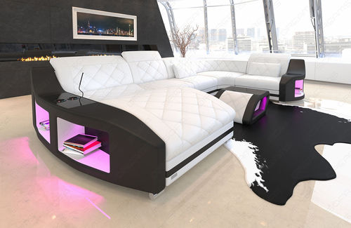 Модульный диван - PALM BEACH U  - Sofa dreams - современный / из кожи / с подлокотниками