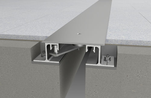 Компенсационный шов из алюминия - SJP-S SERIES - CS Construction Specialties - из нержавеющей стали / напольный / для стены
