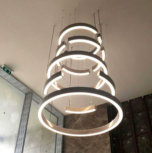 Подвесная лампа - LOOP MULTI - HB LUX LIGHTING - HB LUX TEKNOLOJI SAN VE TIC LTD - из экструдированного алюминия / современная / проводная